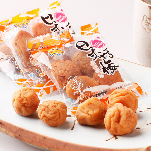 淘豆日式话梅250g秘制梅肉蜜饯酸甜水果干休闲零食品特产